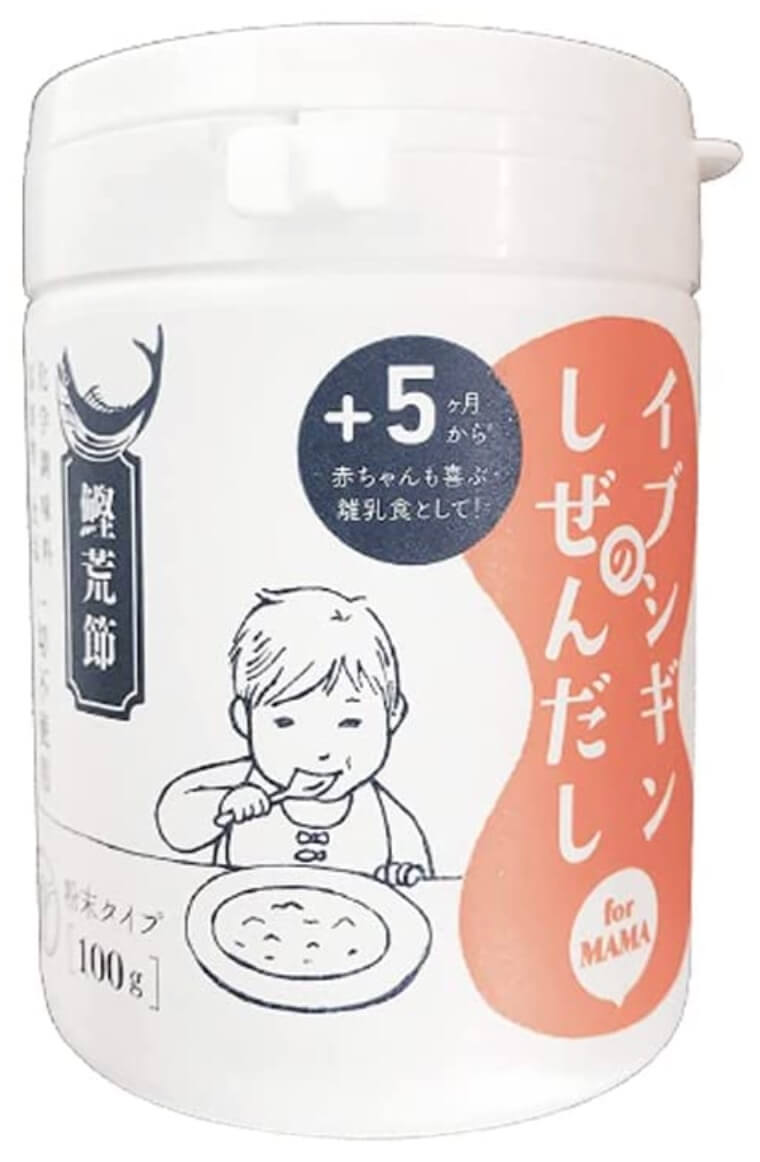 オリッジ イブシギンのしぜんだし for MAMA(無添加の粉末だし)のパッケージ