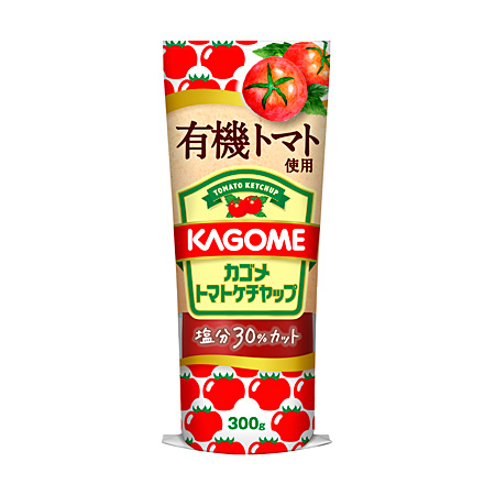 カゴメ 有機トマト使用トマトケチャップ(無添加のトマトケチャップ)のパッケージ