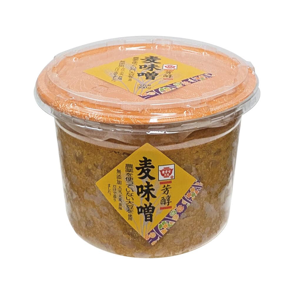 ますやみそ 芳醇 麦味噌(無添加)|無添加の味噌