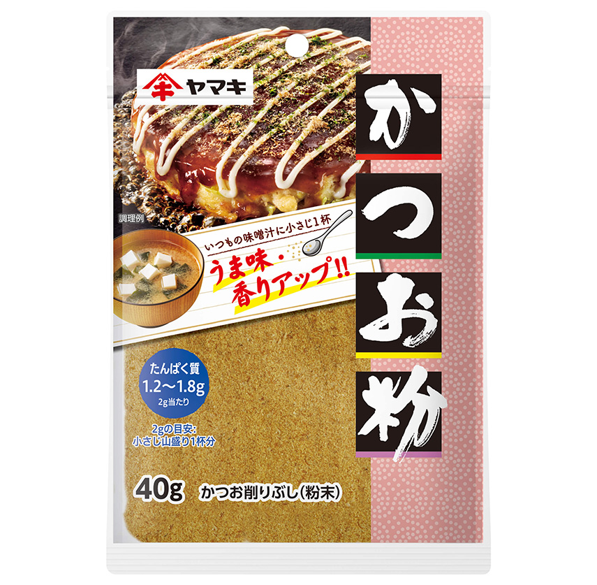 ヤマキ かつお粉のパッケージ