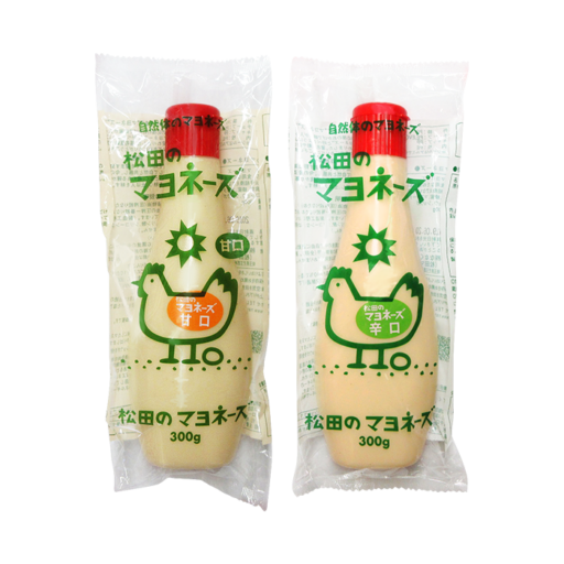 松田のマヨネーズ 甘口・辛口のパッケージ